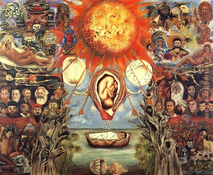 Moses painting - Frida Kahlo Moses art painting